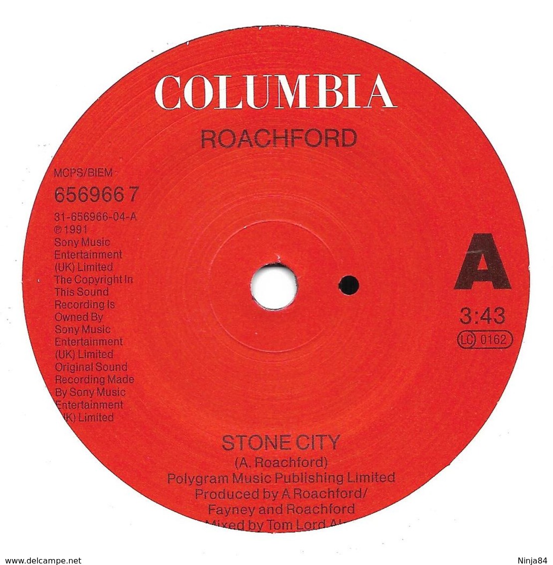 SP 45 RPM (7")   Roachford  "  Stone City "  Angleterre - Autres - Musique Anglaise