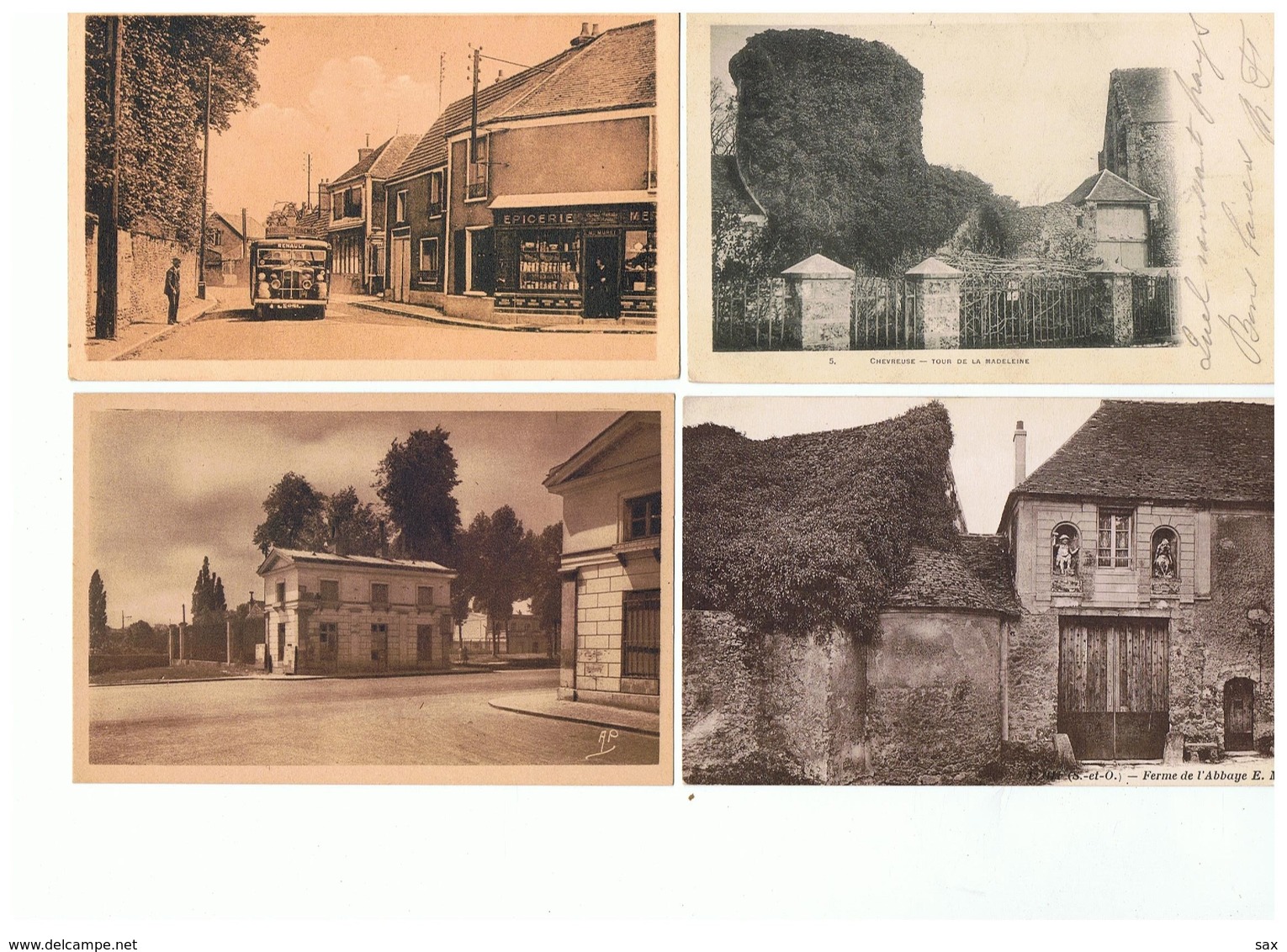 1916-716  4cp  Galluis-chevreuse-porchefontaine-ferme Abbaye De ? Dep 78 La Vente Sera Retirée  Le 05-05 - Autres & Non Classés