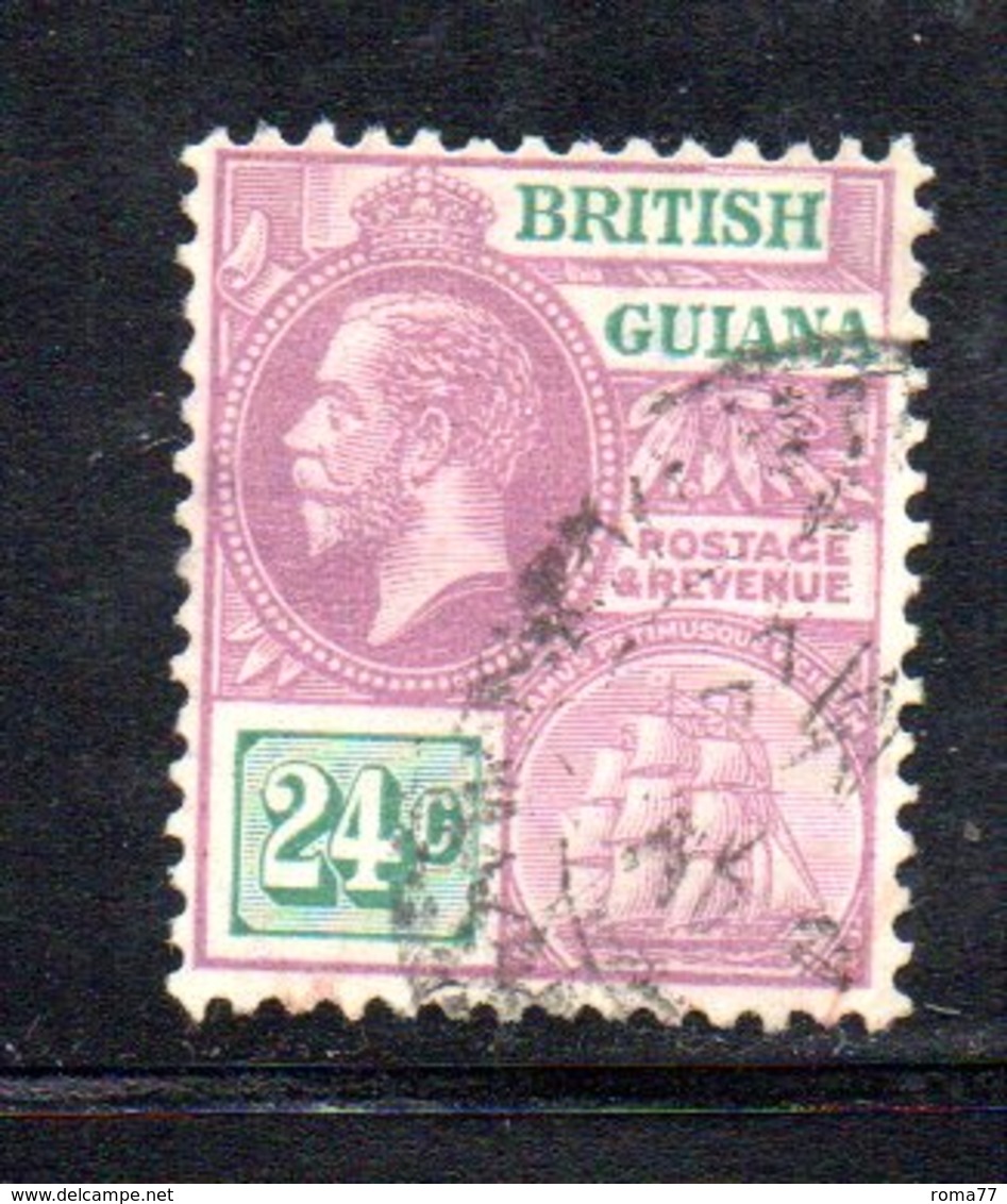 APR370 - BRITISH GUYANA 1913 , Yvert  N. 119  Usato. Fil Multi CA. - Guyana Britannica (...-1966)