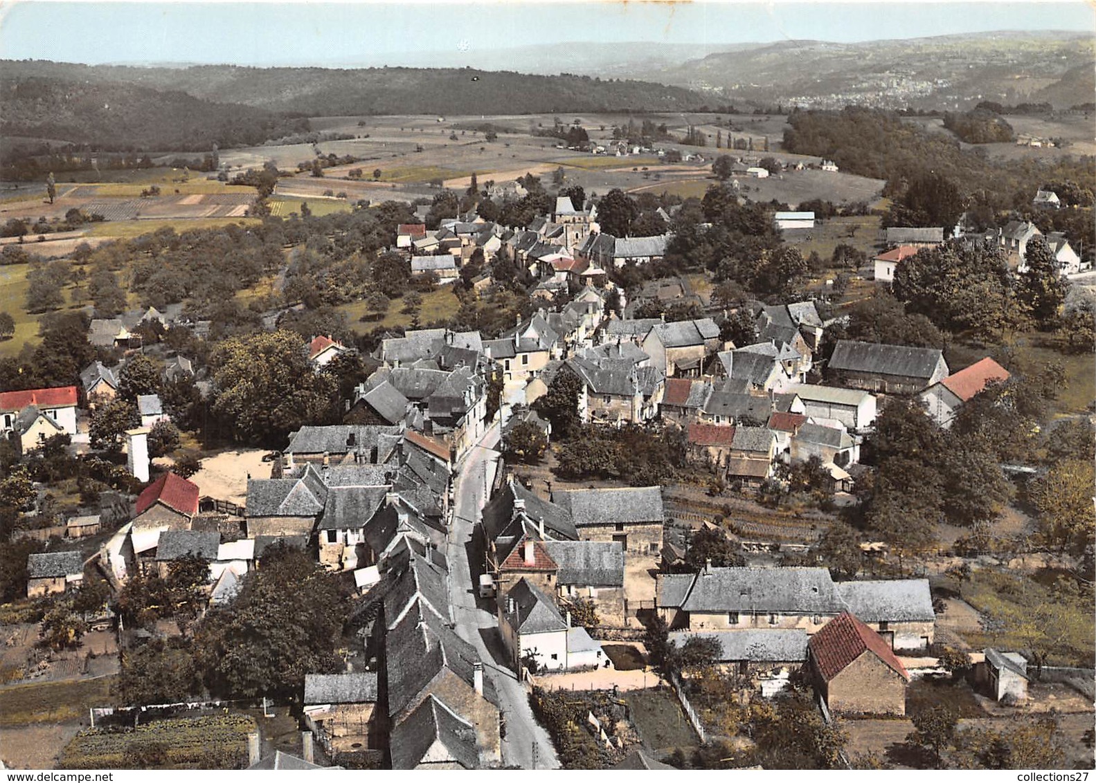 24-BEAUREGARD-DE-TERRASSON- VUE GENERALE AERIENNE - Autres & Non Classés