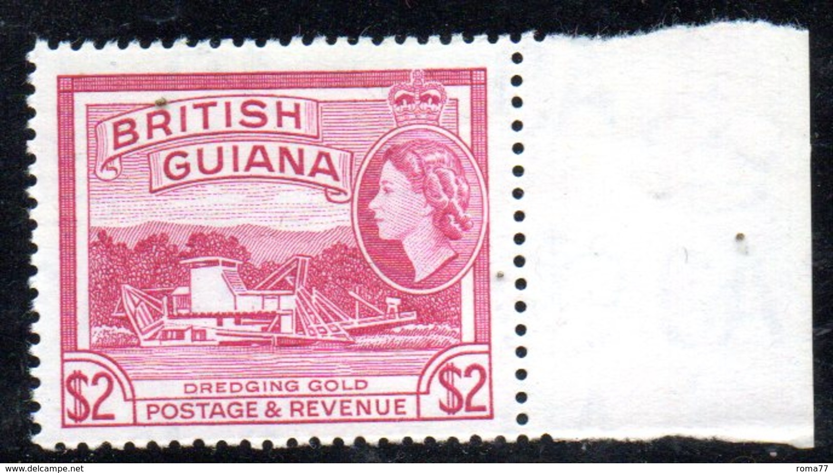 APR376 - BRITISH GUYANA 1954 , 2 Doll  Yvert  N. 198  ***  MNH  Ordinaria  (2380A) - Guyana Britannica (...-1966)