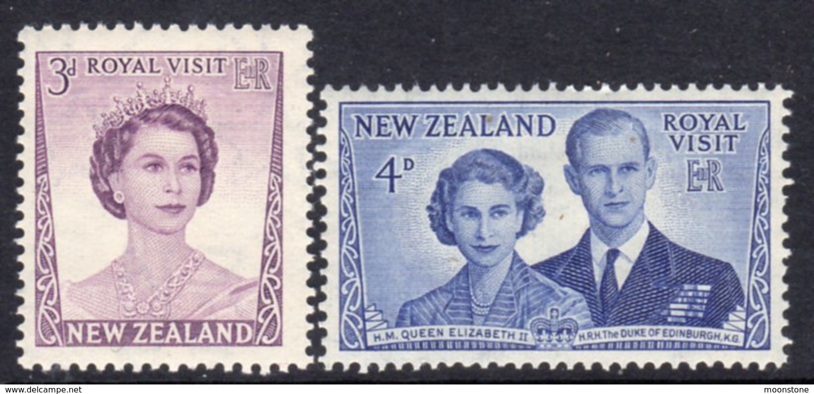 New Zealand 1953 Royal Visit Set Of 2, MNH, SG 721/2 - Neufs