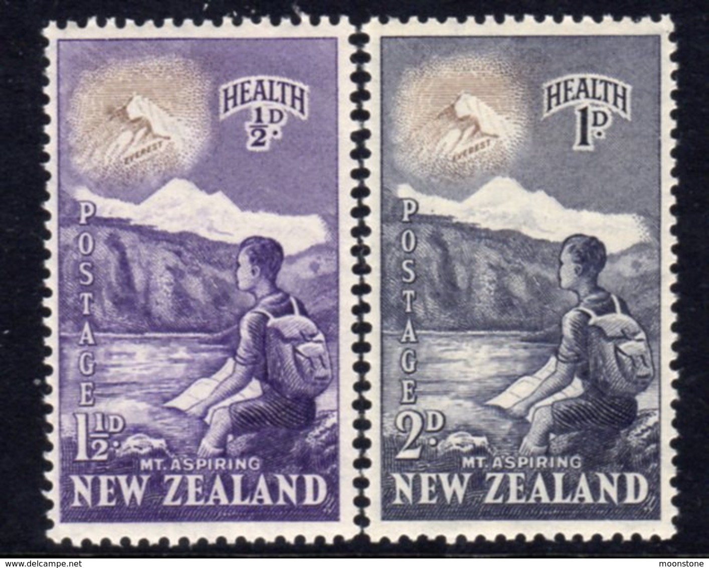 New Zealand 1954 Health Stamps Set Of 2, MNH, SG 737/8 - Unused Stamps