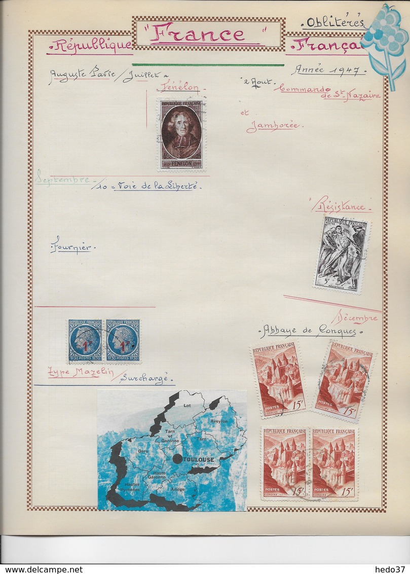 France oblitérés collection 1940/191949 - 32 scans
