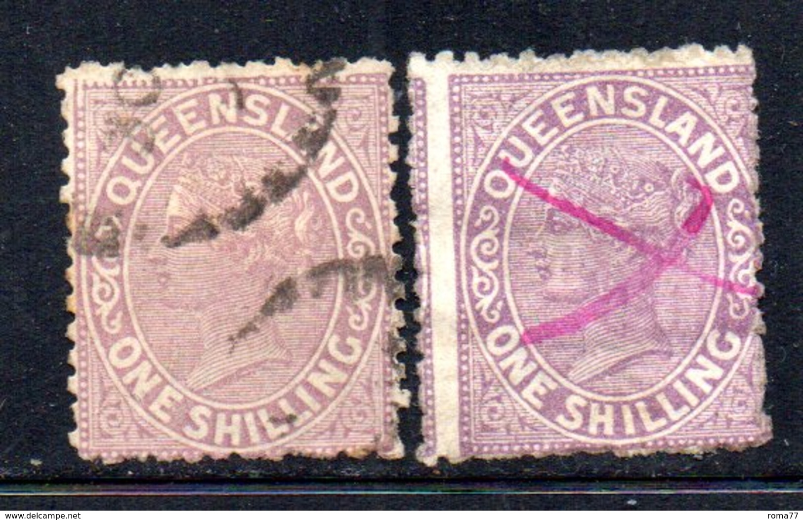 APR380 - QUEENSLAND , 1 Scellino Due Esemplari   (2380A) - Usati