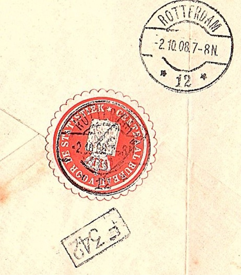 CBS 1908 Schoufour Stucadoordbond  (LA30-10) - Revenue Stamps