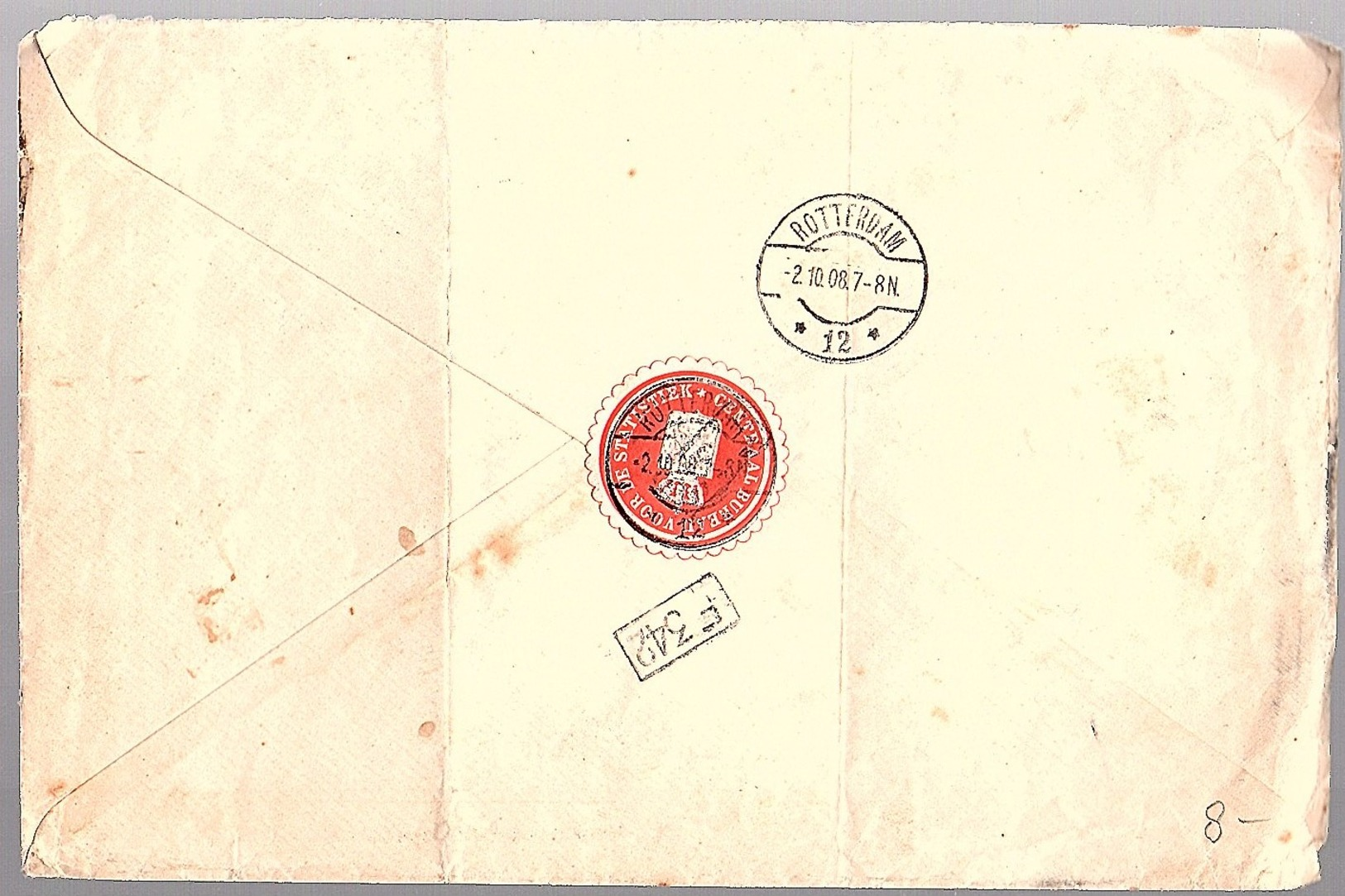 CBS 1908 Schoufour Stucadoordbond  (LA30-10) - Revenue Stamps