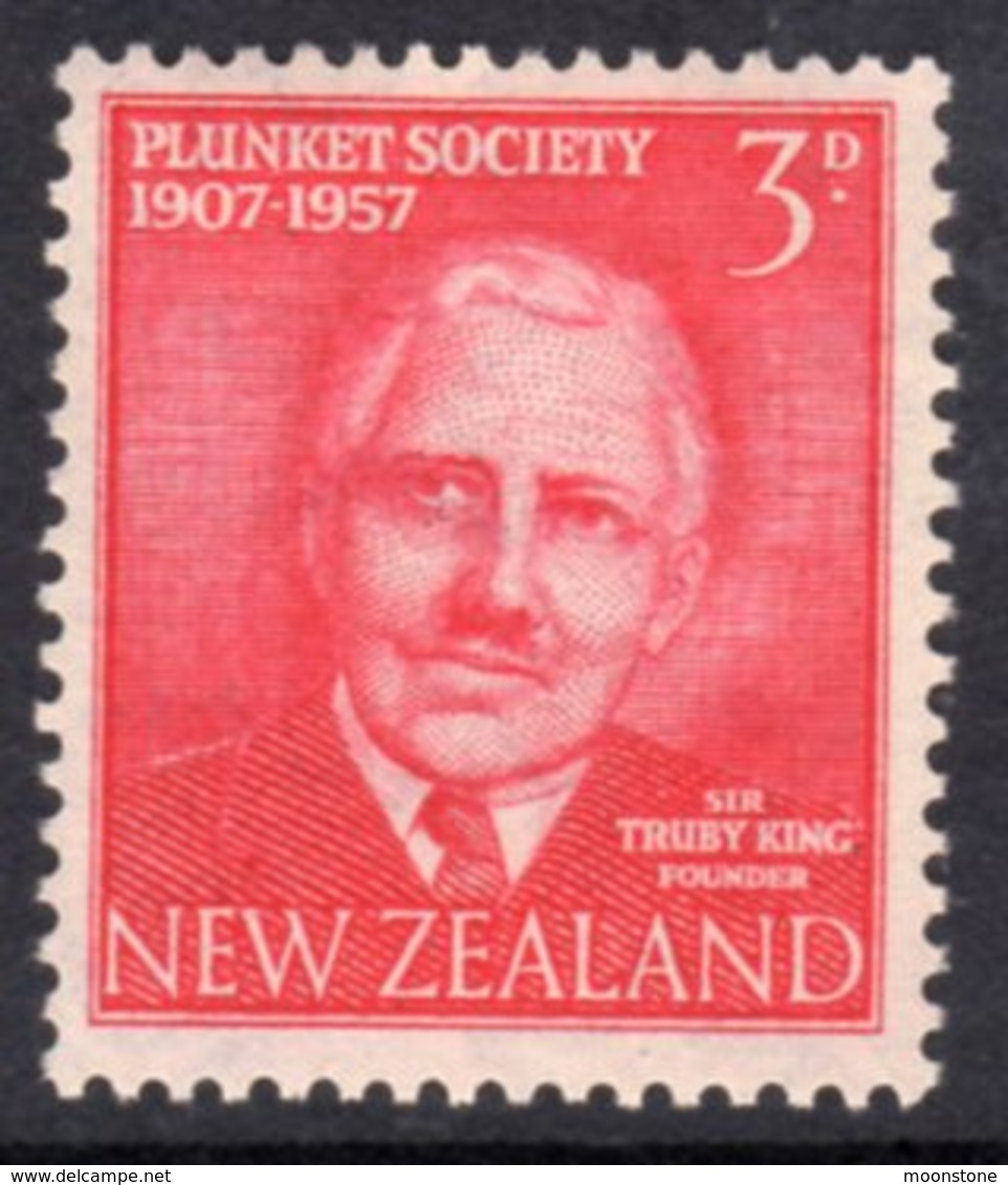 New Zealand 1957 50th Anniversary Of Plunkett Society, Hinged Mint, SG 760 - Unused Stamps