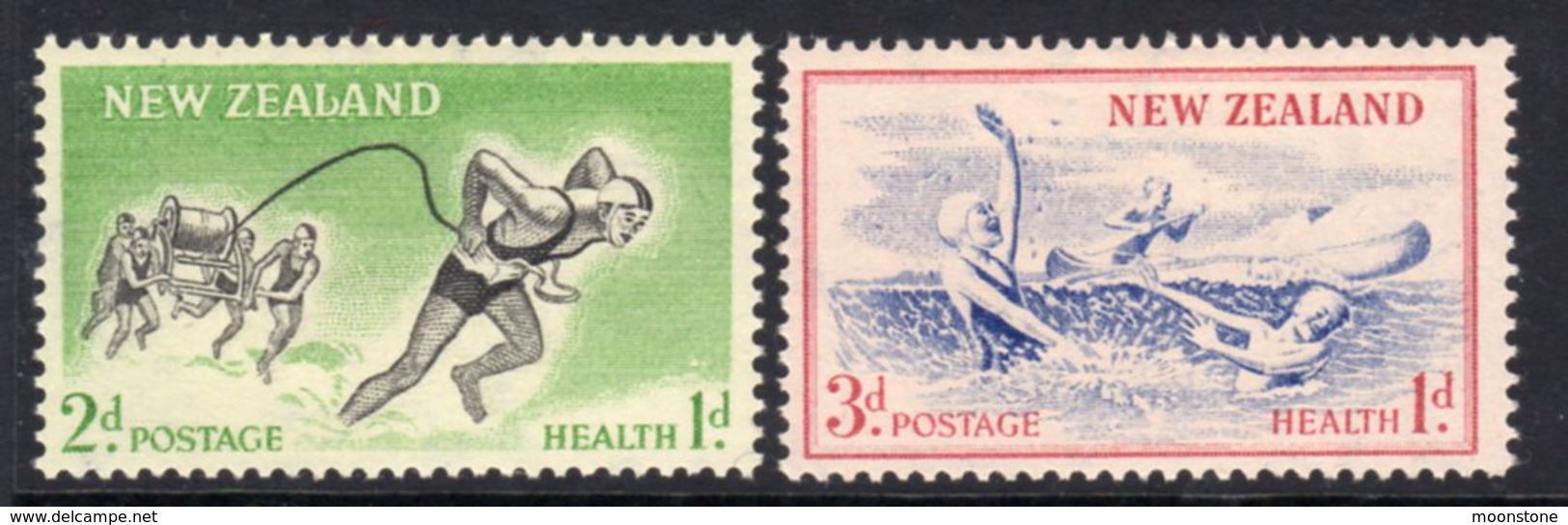 New Zealand 1957 Health Stamps Set Of 2, Hinged Mint, SG 761/2 - Nuevos