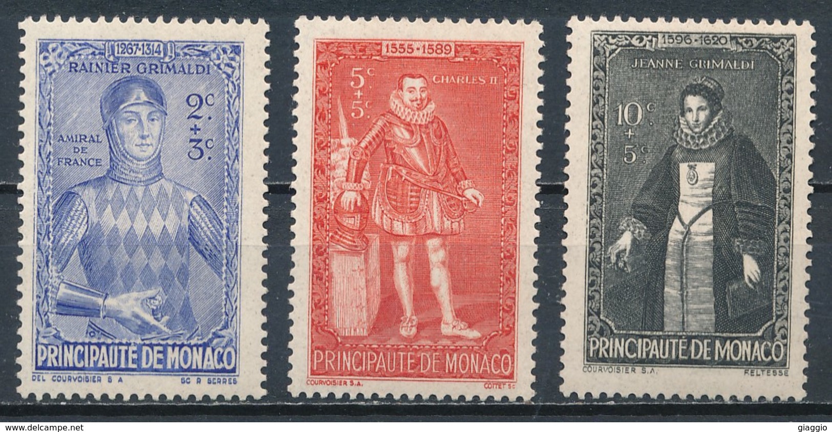 °°° MONACO - Y&T N°234/36 - 1942 MNH °°° - Unused Stamps