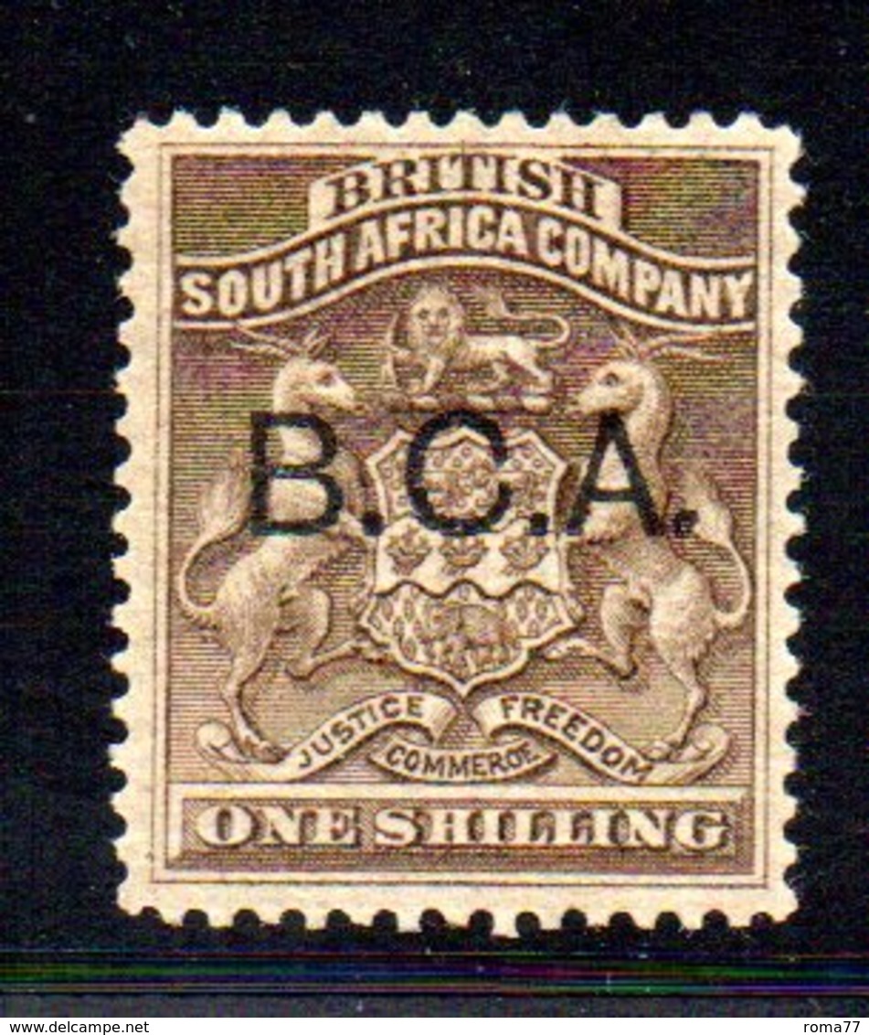 APR394 - BRITISH CENTRAL AFRICA BCA  1891 , 1 Sh Yvert N. 6 * Linguella Forte (2380A) - Altri & Non Classificati