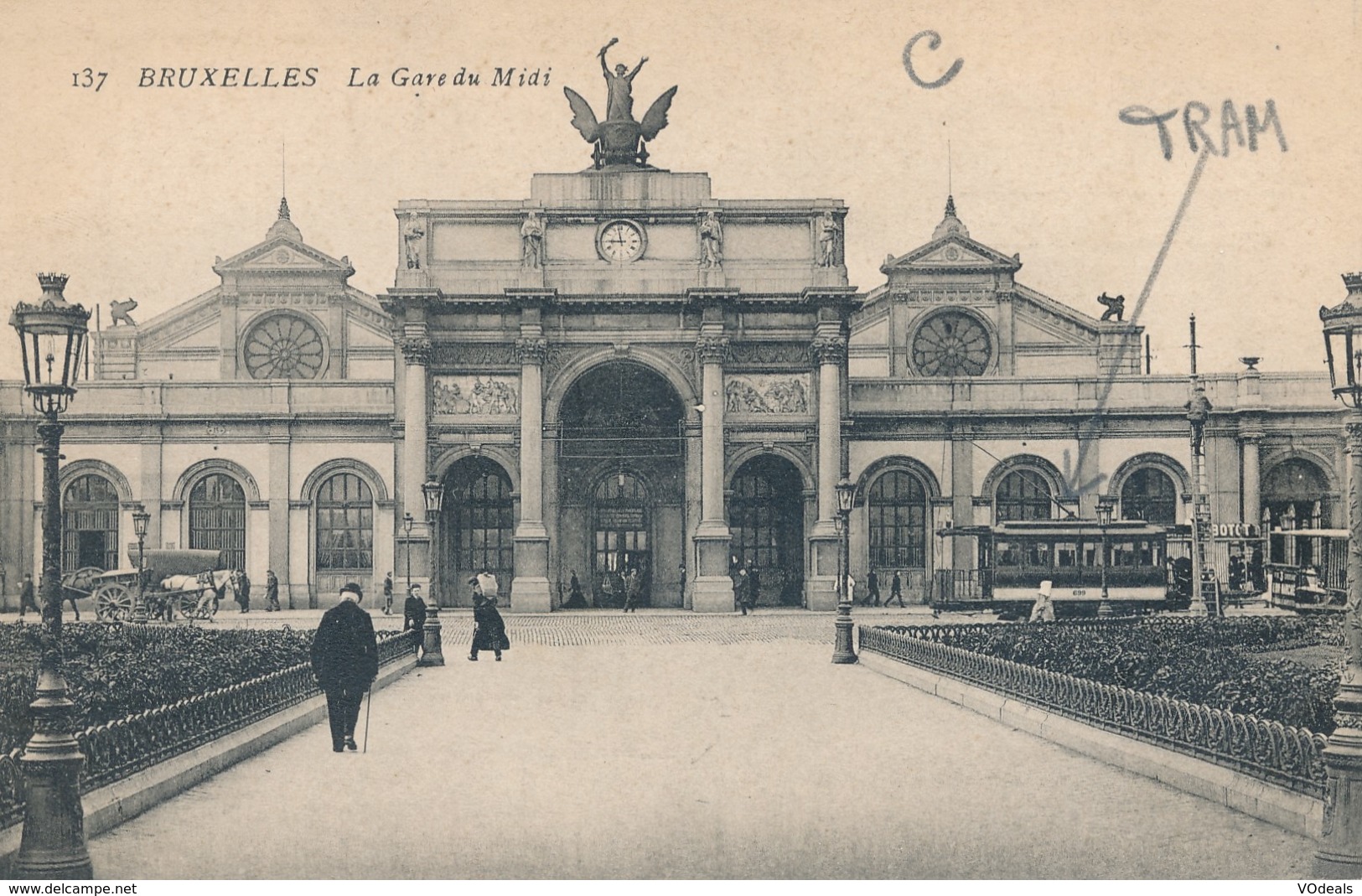 CPA - Belgique - Brussels - Bruxelles - La Gare Du Midi - Chemins De Fer, Gares