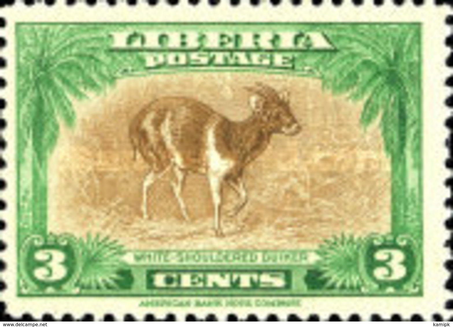 MINT  STAMPS Liberia - Fauna	-1942 - Liberia