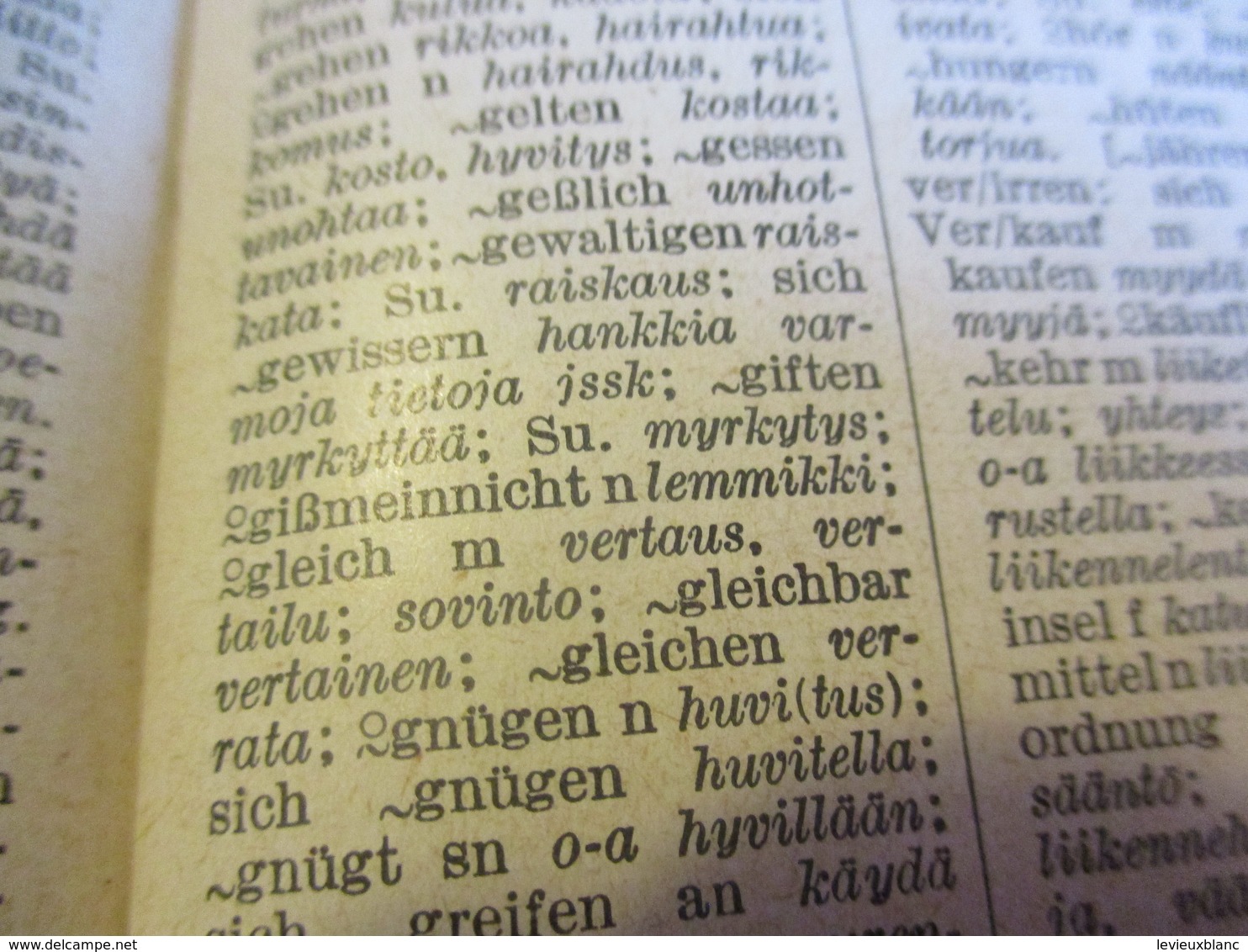 Petit Dictionnaire Deutsch-Finnish/Suomi-SAKSA/Yleis-Sanikirja/ LANGENSCHEIDT/ Universal-Worterbuch/Berlin/ 1952    DIC6 - Dictionnaires