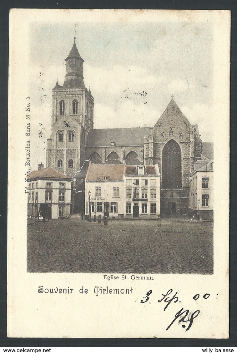 +++ CPA - Souvenir De TIRLEMONT - TIENEN - Eglise St Germain - Nels Série 37 N° 3 - Couleur 1900    // - Tienen