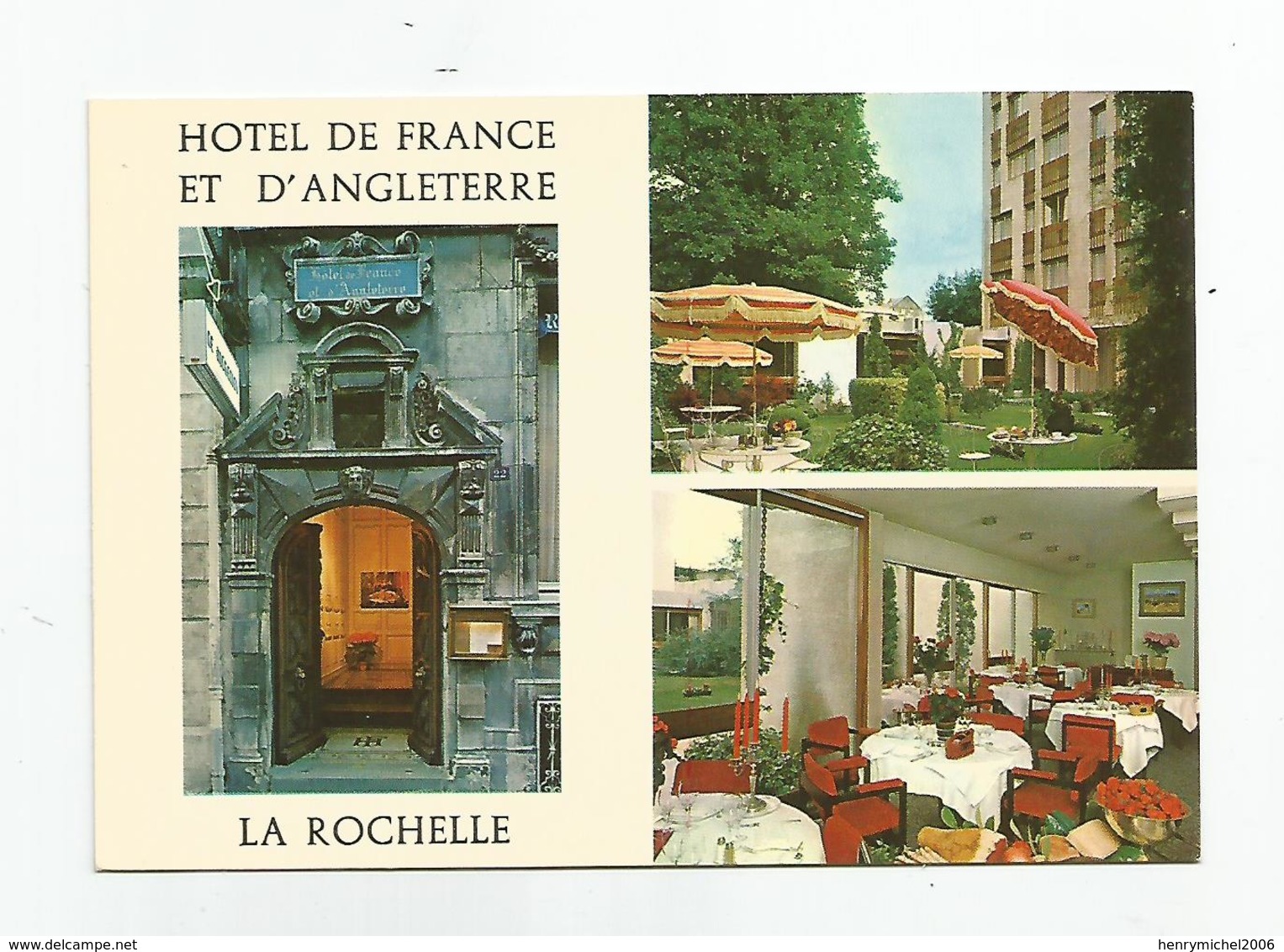 17 La Rochelle Hotel De France Et D'angleterre 22 Rue Gargoulleau - La Rochelle