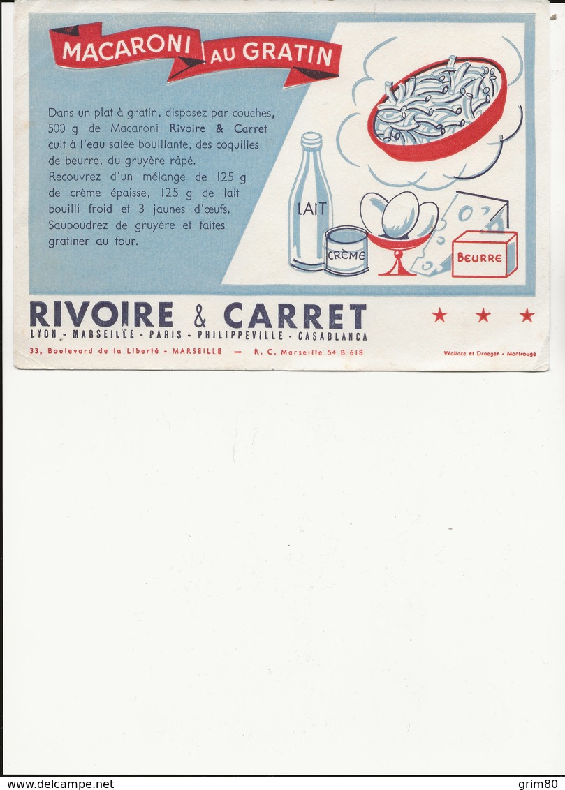 BUVARD   RIVOIRE  &   CARRET - Alimentaire