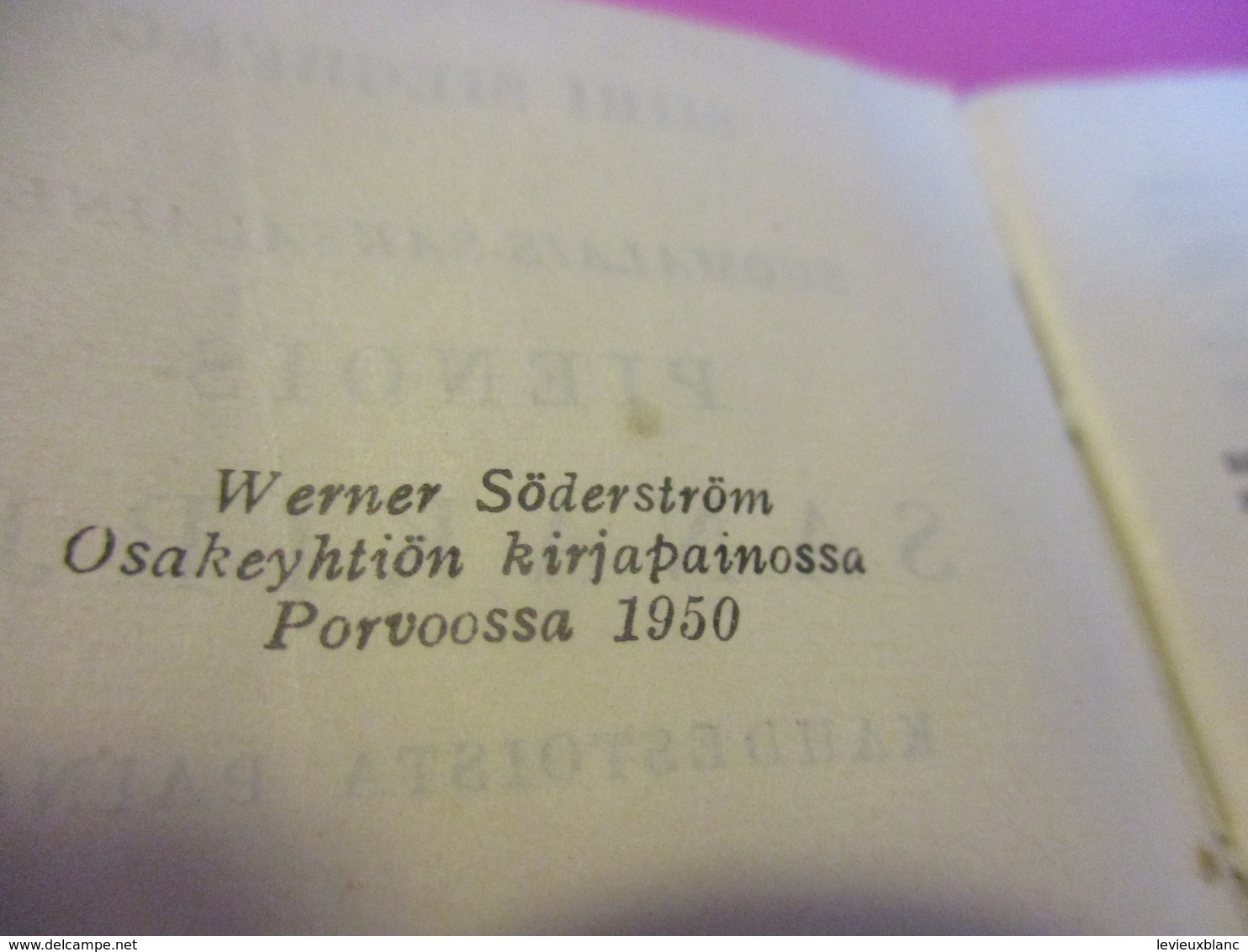 Petit dictionnaire /Suomalais-Saksalainen/PIENOIS-SANAKIRJA/Finnisch-Deursches-Wörterbuch/Helsinki/ 1950    DIC8