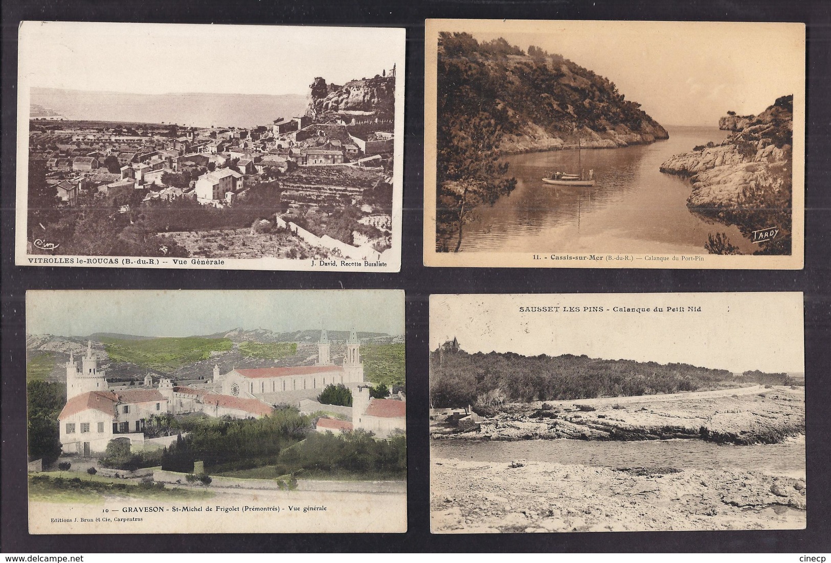 LOT 20 CPA 13 - Qques CPSM - VILLAGES Principalement Militaria , Gares , Vues Générales , Centre Village , Calanque TBE - Other & Unclassified