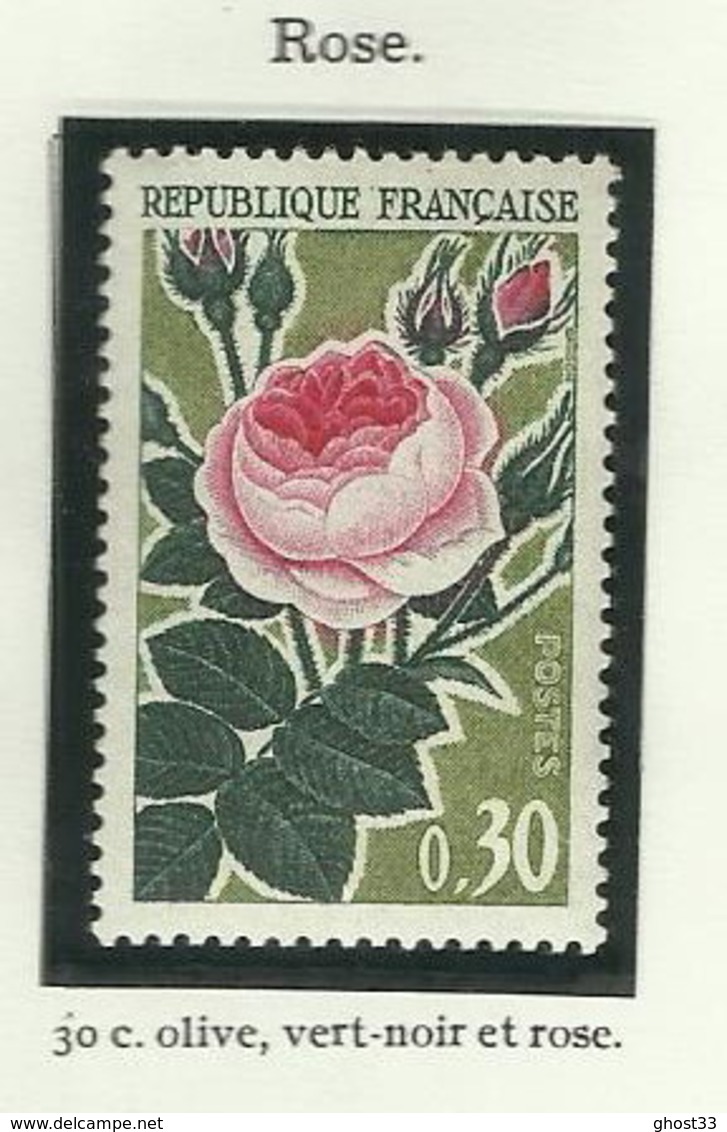 FRANCE - 1962 - ROSE - YT N° 1356 - TIMBRE NEUF** - Nuovi
