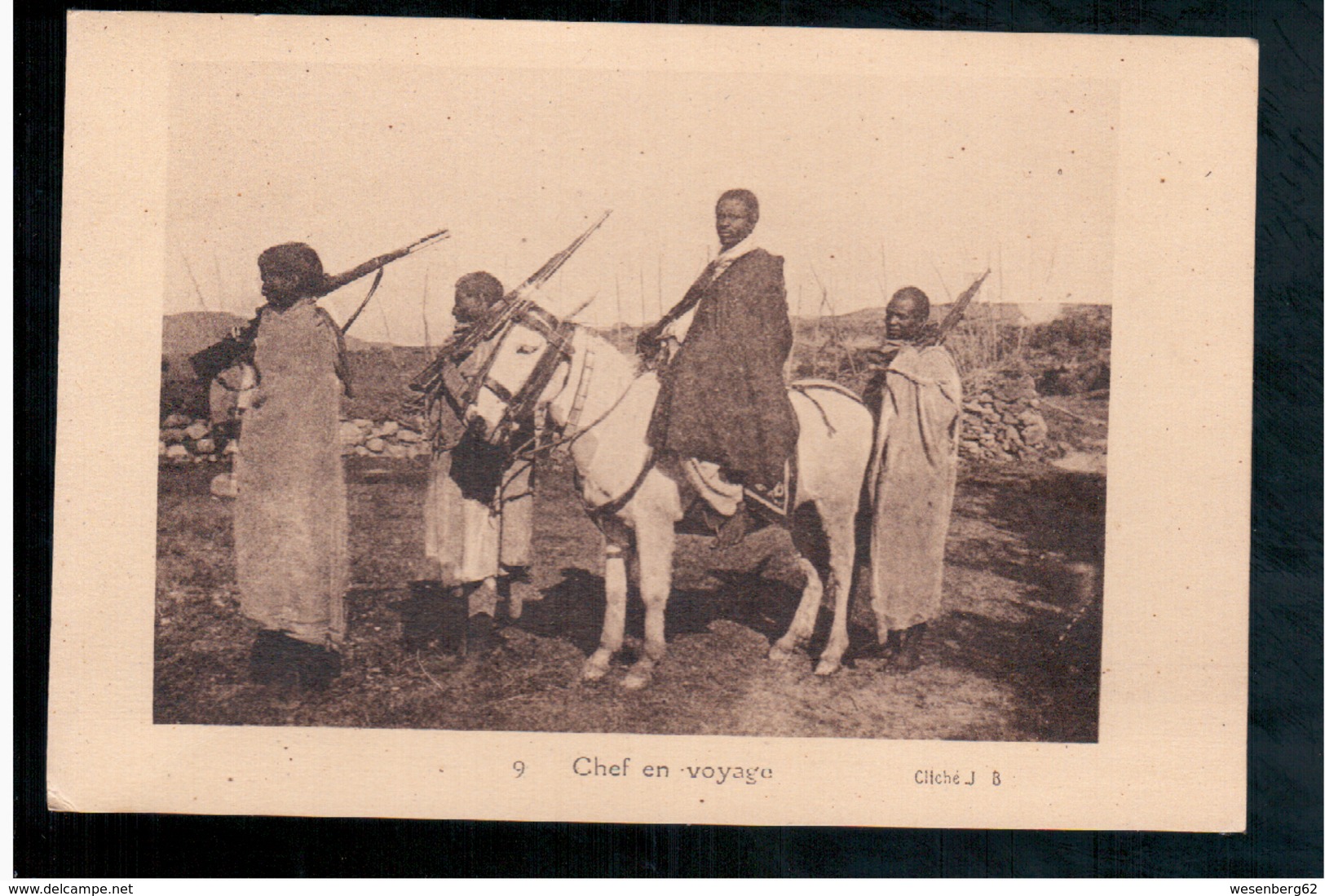 ETHIOPIE Chef En Voyage Ca 1905 OLD  POSTCARD - Etiopía