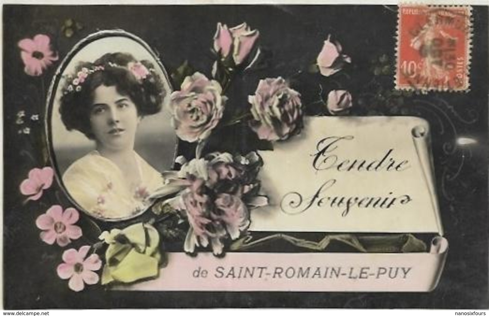 42. SAINT ROMAIN LE PUY.  LOT DE 2 CARTES - Autres & Non Classés