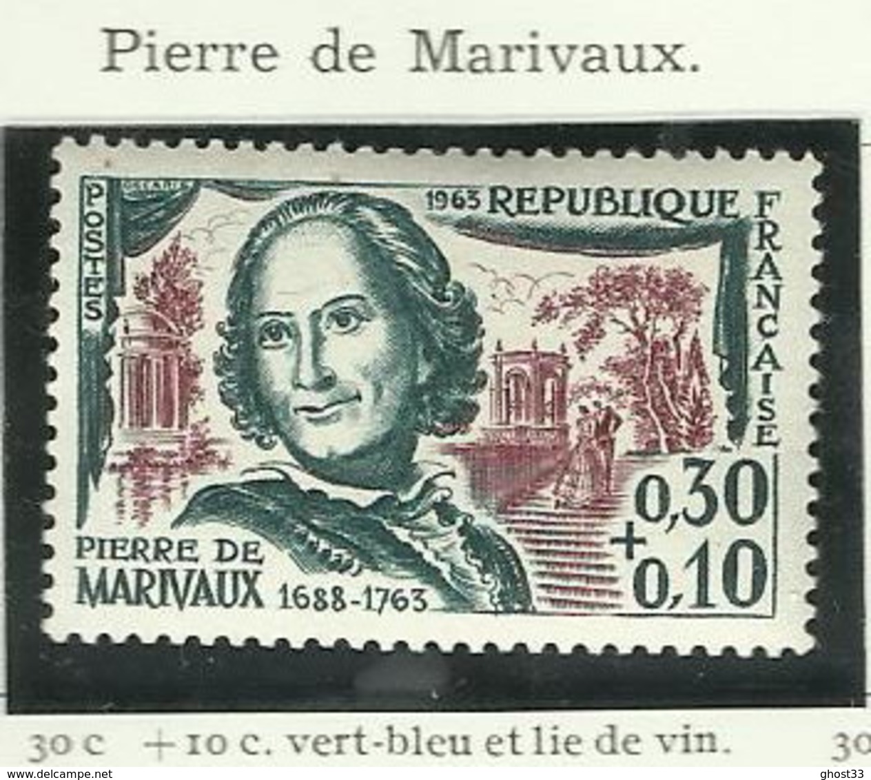 FRANCE - 1963 - PIERRE DE MARIVAUX - YT N° 1372 - TIMBRE NEUF** - Neufs