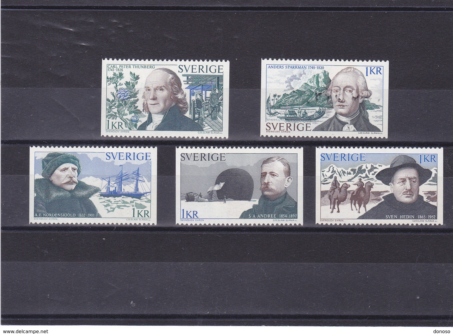 SUEDE 1973  EXPLORATEURS Yvert 789-793 NEUF** MNH - Neufs