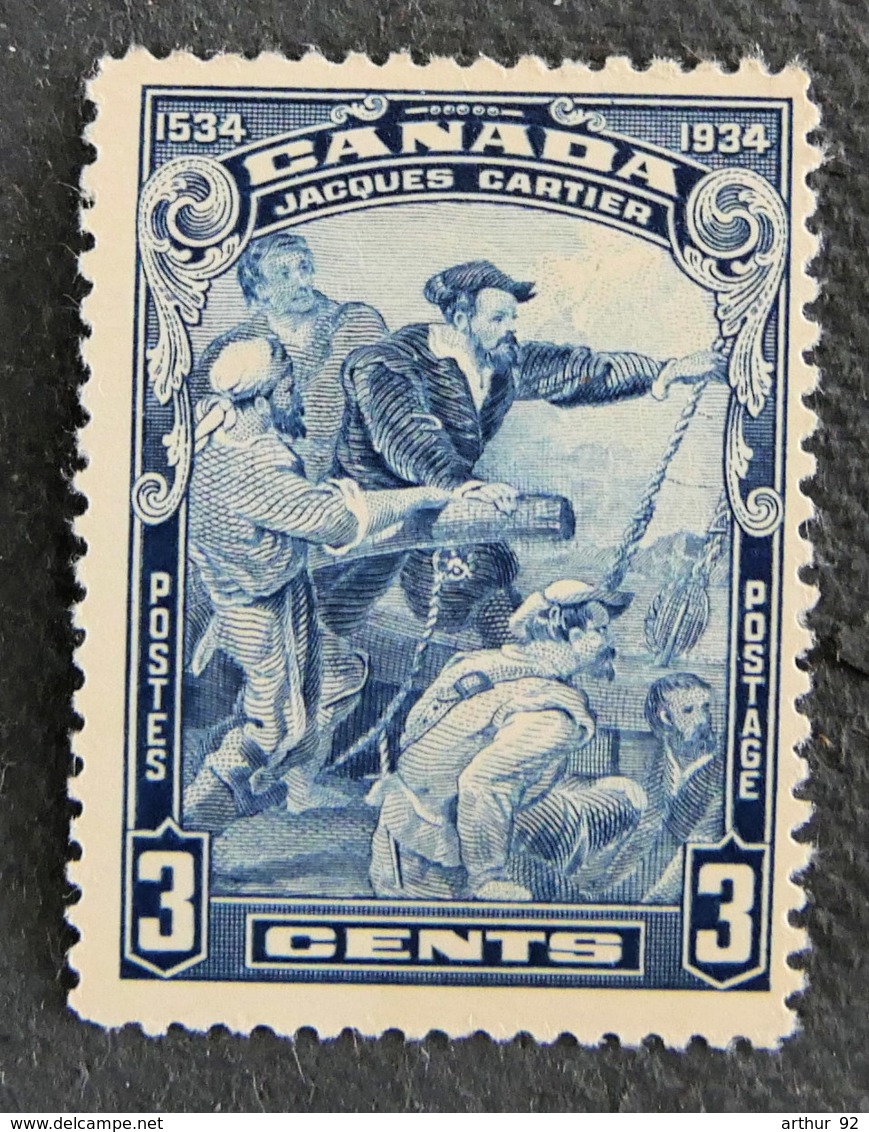 CANADA - 1934 - YT 170 * - ARRIVEE DE JACQUES AU CANADA - Neufs
