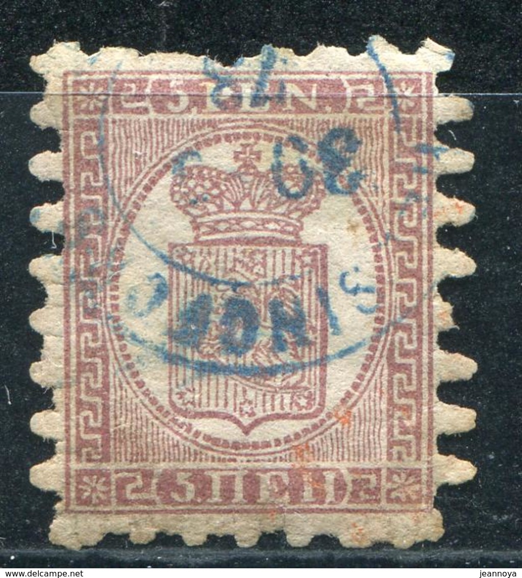 FINLANDE - N° 5 OBL. CAD BLEU DE 1873 - B - Used Stamps