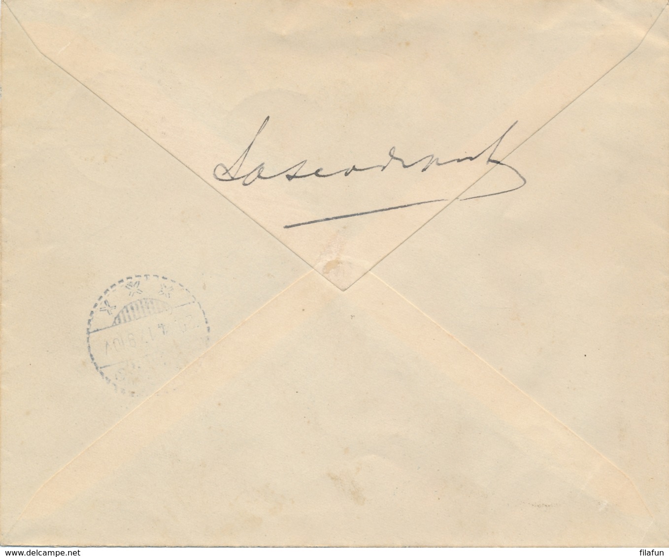 Nederlands Indië - 1917 - 10 Cent Wilhelmina, Envelop Van LB GRABAKMERBABOE Naar Magelang - Nederlands-Indië