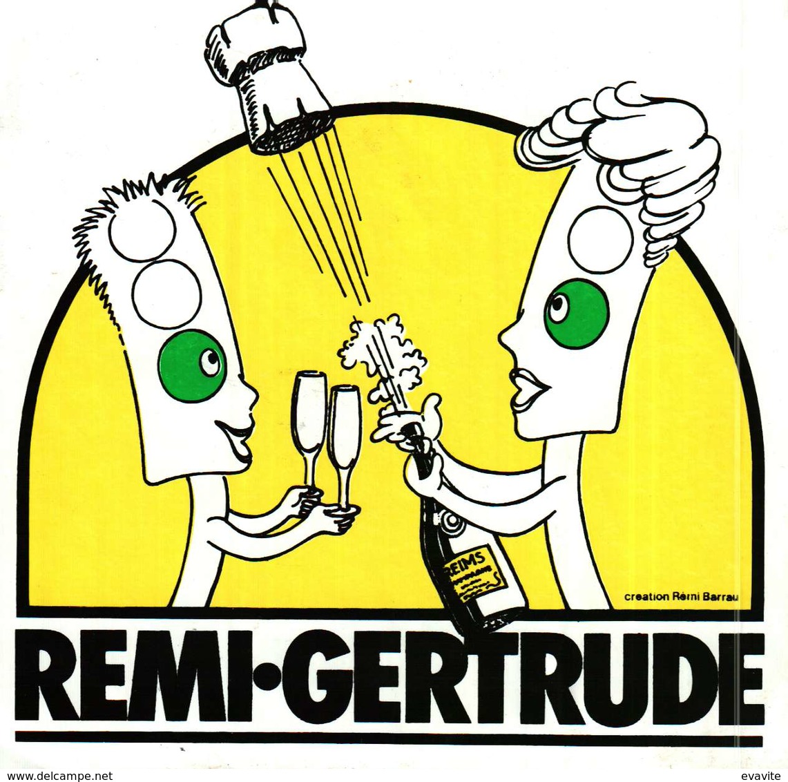 Autocollant  -    REIMS   REMI-GERTRUDE    Champagne - Stickers