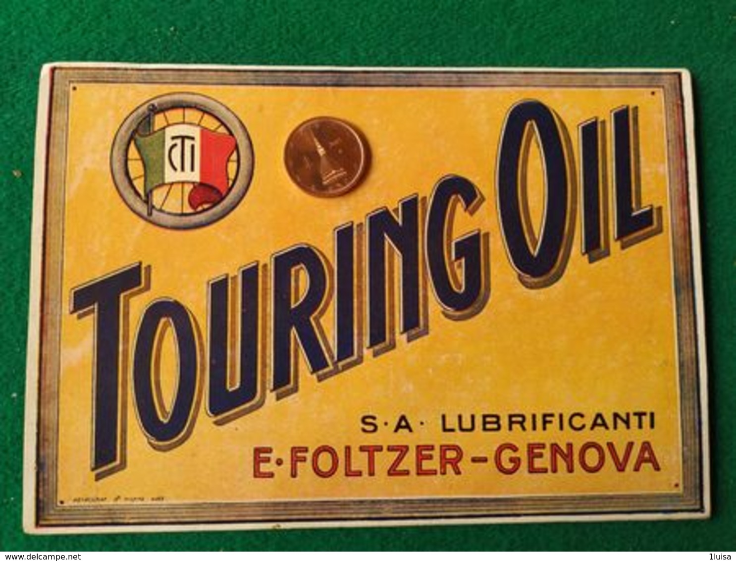 PUBBLICITARIE  Touring Oil Genova - Reclame