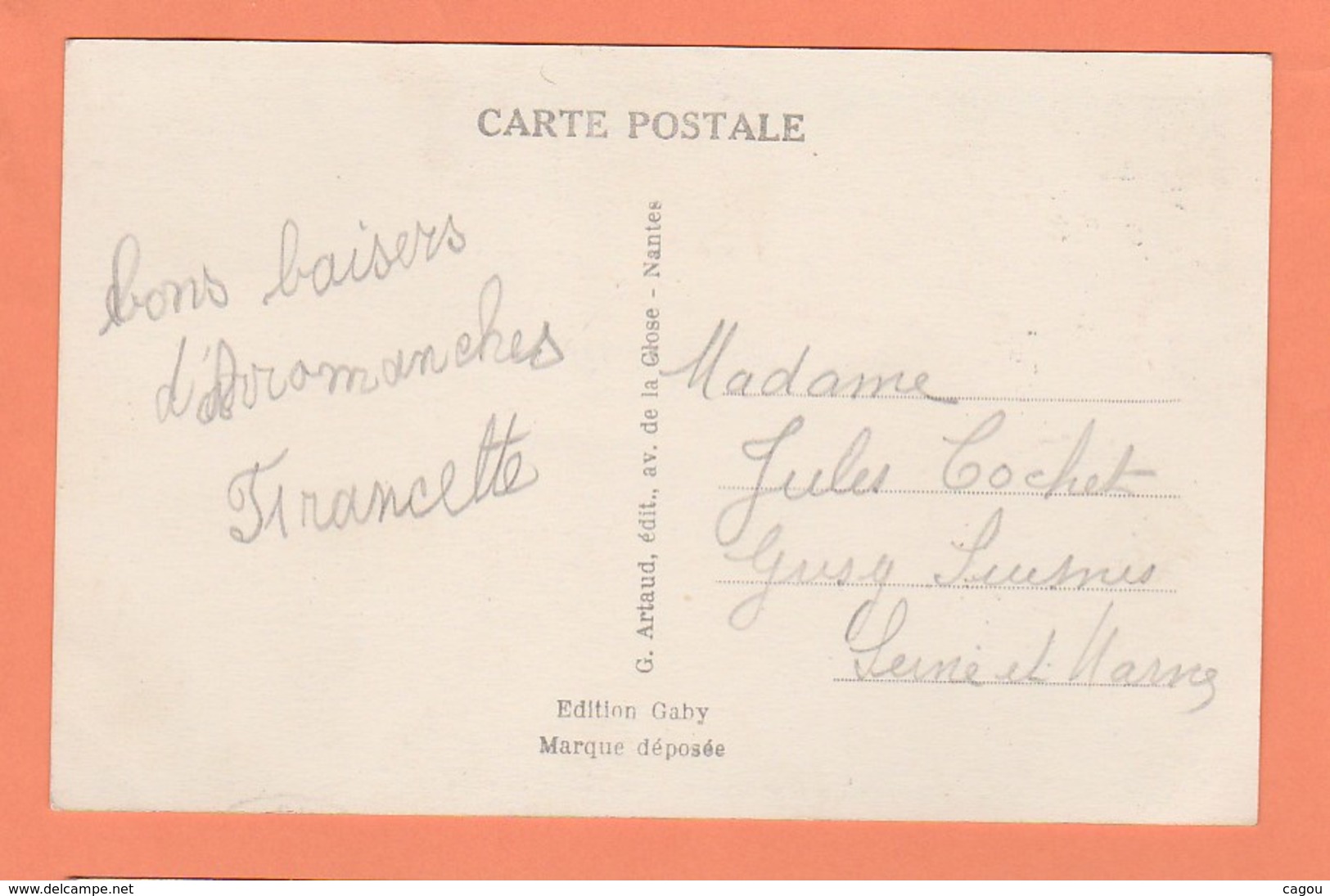 CARTE POSTALE EN NORMANDIE LA VACHERE DU BESSIN   - OBLITERATION ARROMANCHES LES BAINS CALVADOS - Basse-Normandie