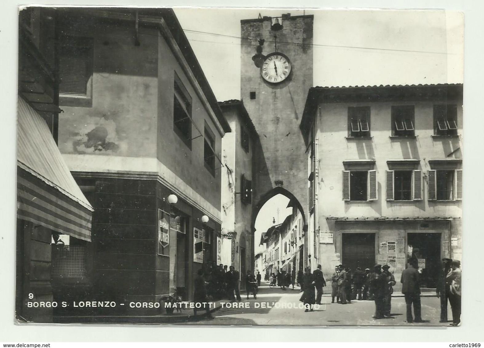 BORGO SAN LORENZO - CORSO MATTEOTTI TORRE DELL'OROLOGIO  VIAGGIATA FG - Firenze