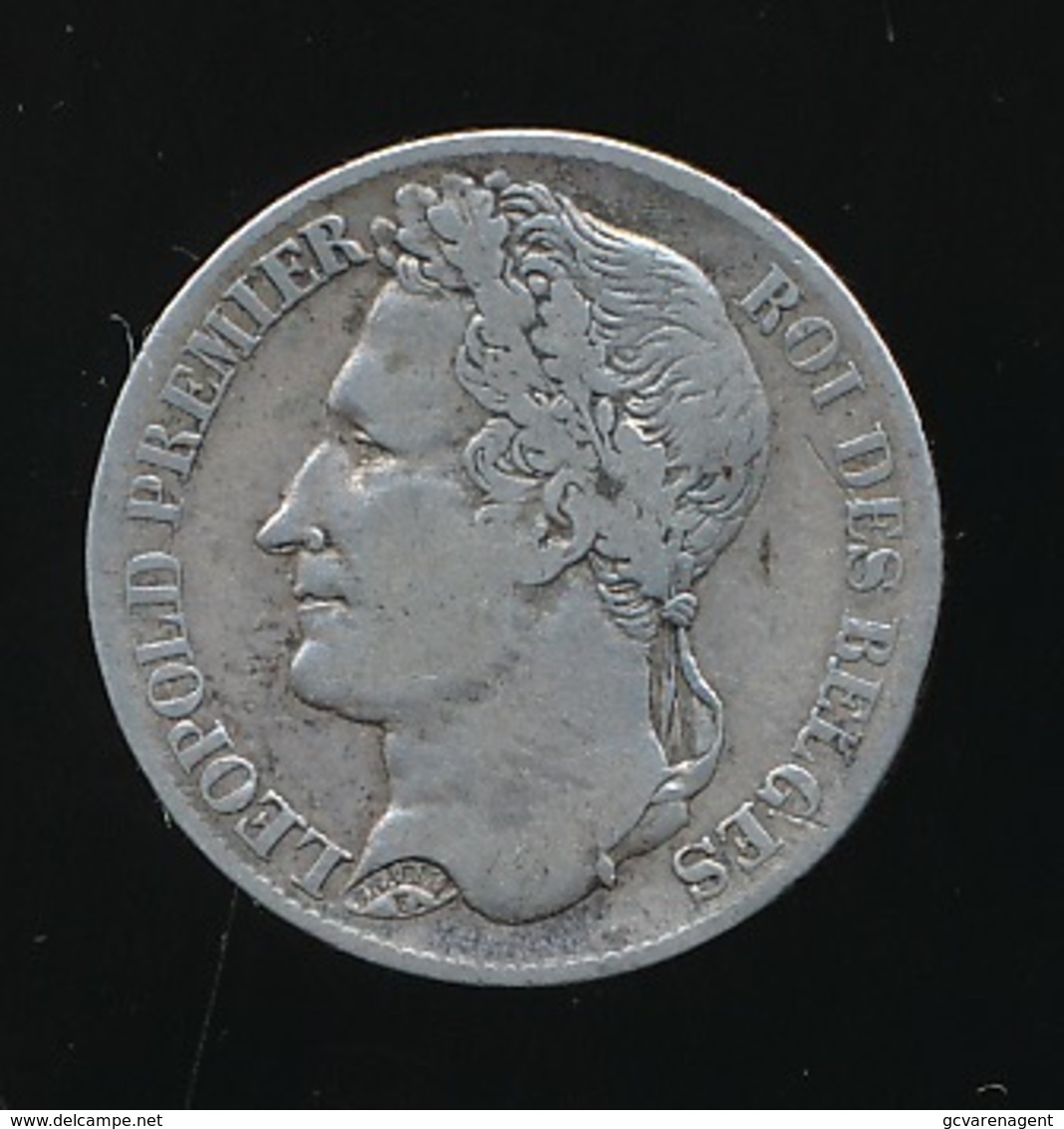 BELGIE LEOPOLD I   1 FRANC 1835   ZELDZAAM    PRACHTSTAAT     2 SCANS - 1 Franc