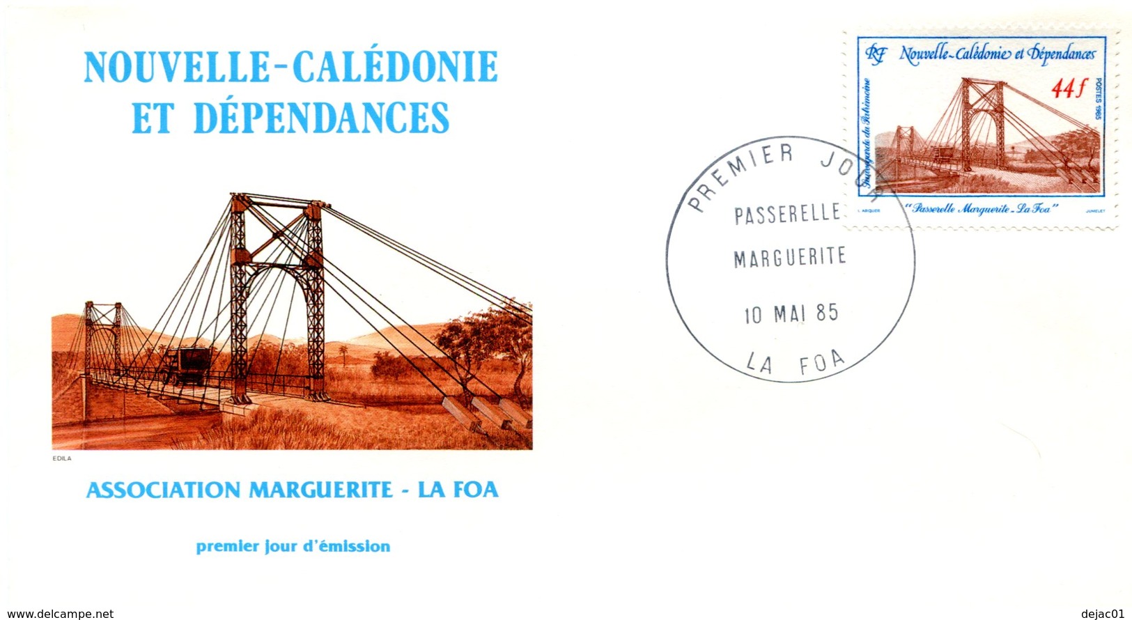 Nouvelle Calédonie - FDC Yvert 503 La Foa - X 1053 - FDC