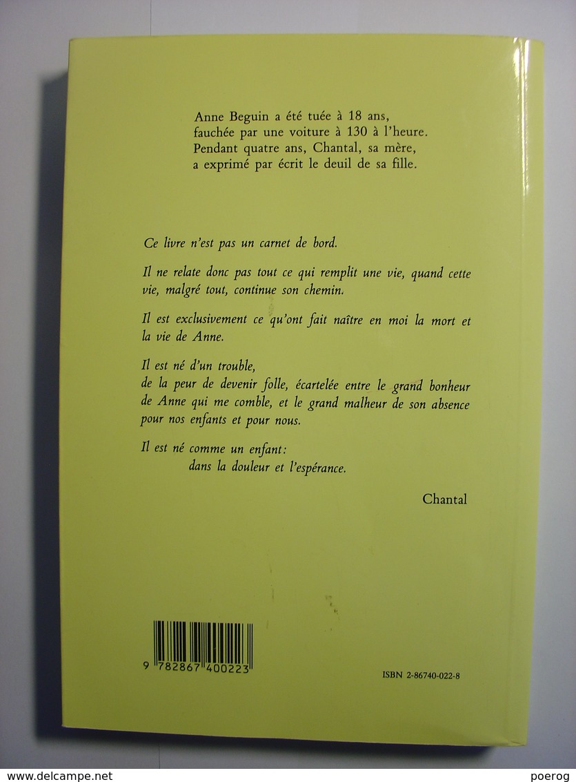 ANNETDIEU - CHANTAL BEGUIN - EDITIONS MEDIALOGUE - 1990 - Anne Et Dieu - Autres & Non Classés