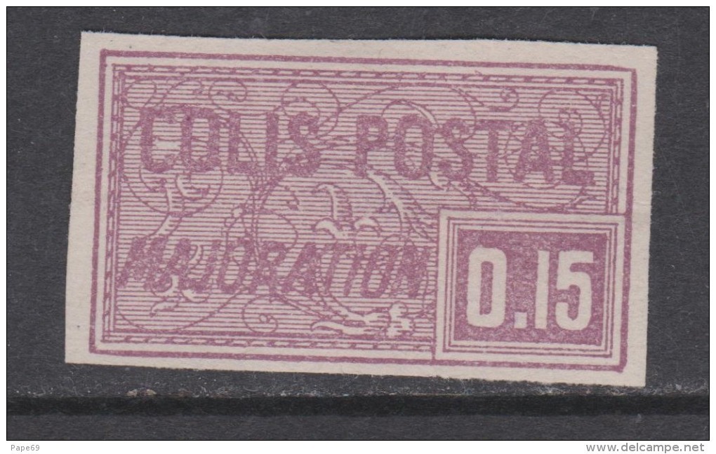 France Colis Postaux N° 18 (.)  15 C. Violet Non Dentelé  Neuf Sans Gomme Sinon TB - Neufs