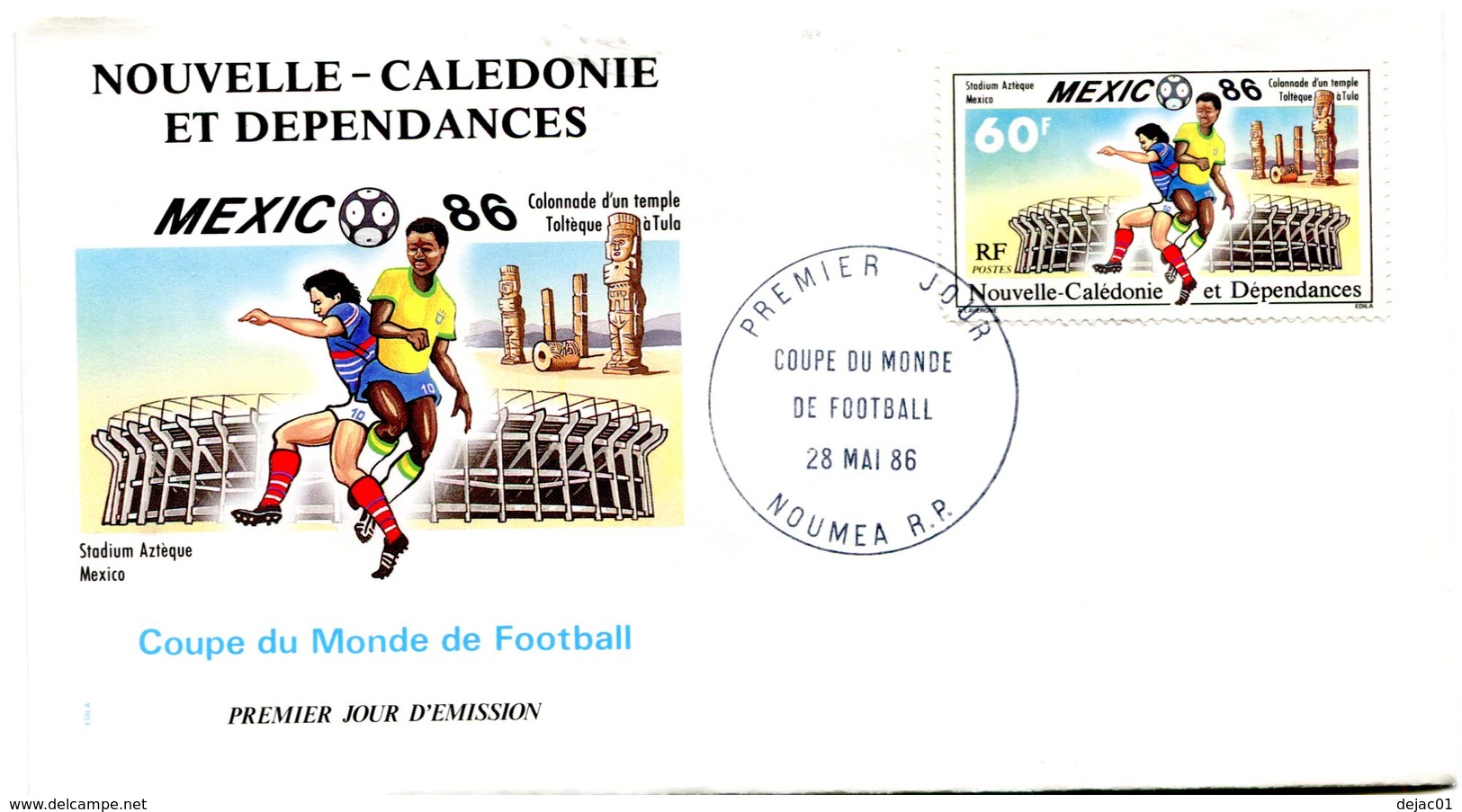 Nouvelle Calédonie - FDC Yvert 518 Coupe Du Monde De Football - X 1058 - FDC