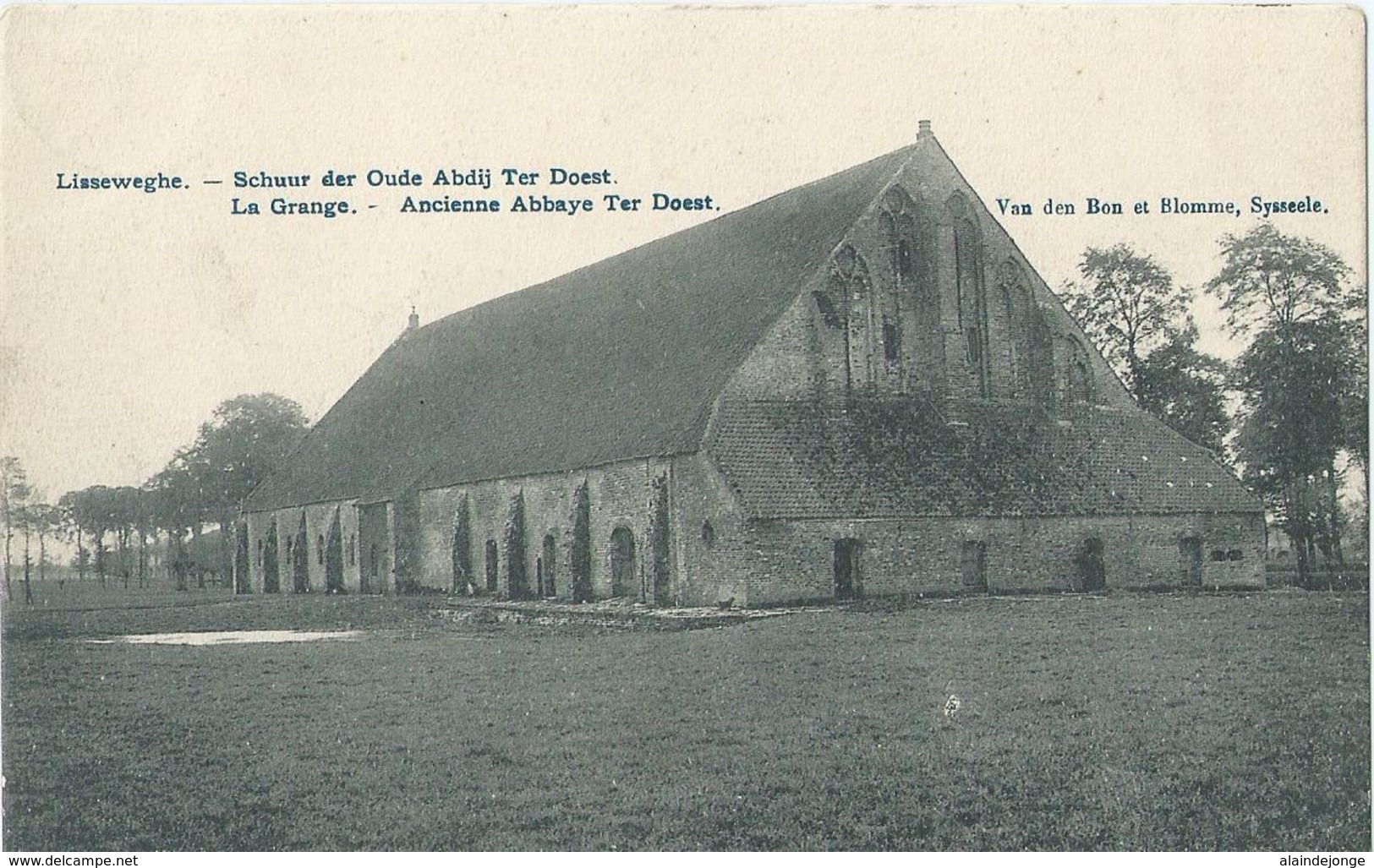 Lisseweghe - Schuur Der Oude Abdij Ter Doest - La Grange - Ancienne Abbaye Ter Doest - Van Den Bon Et Blomme - 1908 - Brugge