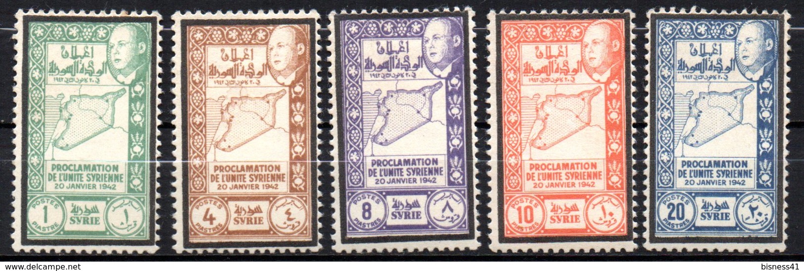 Col 13 /  Syrie  N°  271 à 275   Neuf  X MH  Cote  13,50€ - Unused Stamps