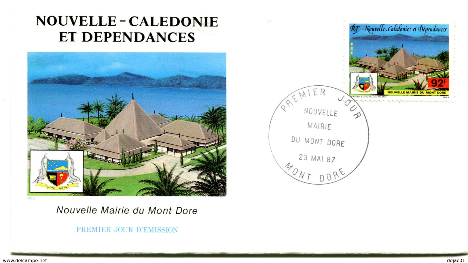 Nouvelle Calédonie - FDC Yvert 537 Mont Dore - X 1071 - FDC