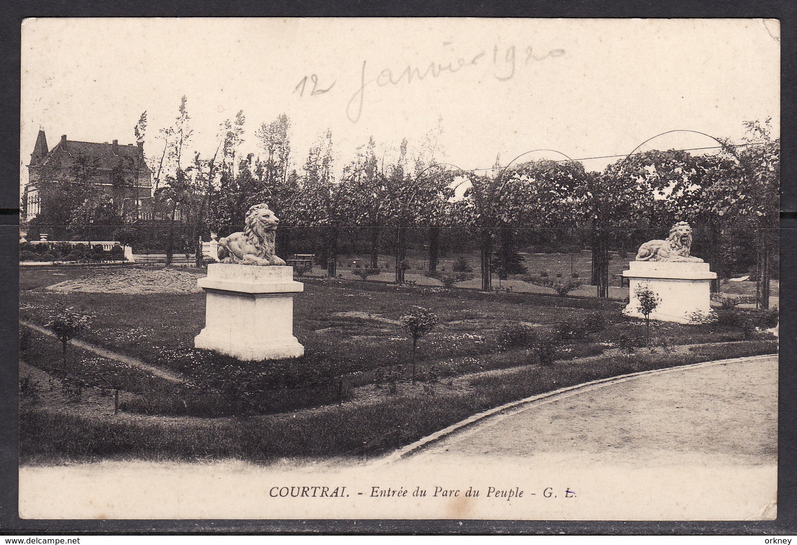 Courtrai  Entrée Du Parc Du Peuple - Kortrijk