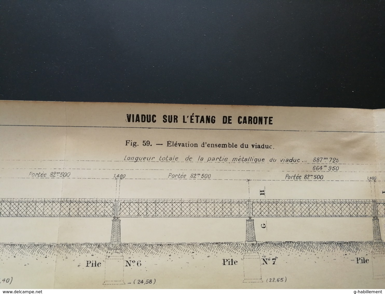 ANNALES DES PONTS Et CHAUSSEES (DEP 13) - Viaduc Sur L'étang De Caronte - Imp A. Gentil - 1915 (CLC73) - Cartes Marines