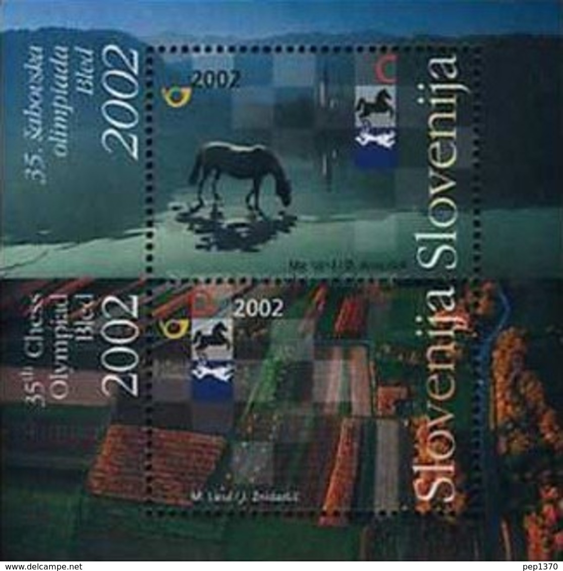 ESLOVENIA 2002 - SLOVENIE - OLIMPIADA DE AJEDREZ - ECHECS - CHESS - YVERT BLOCK Nº 15** - Slovénie