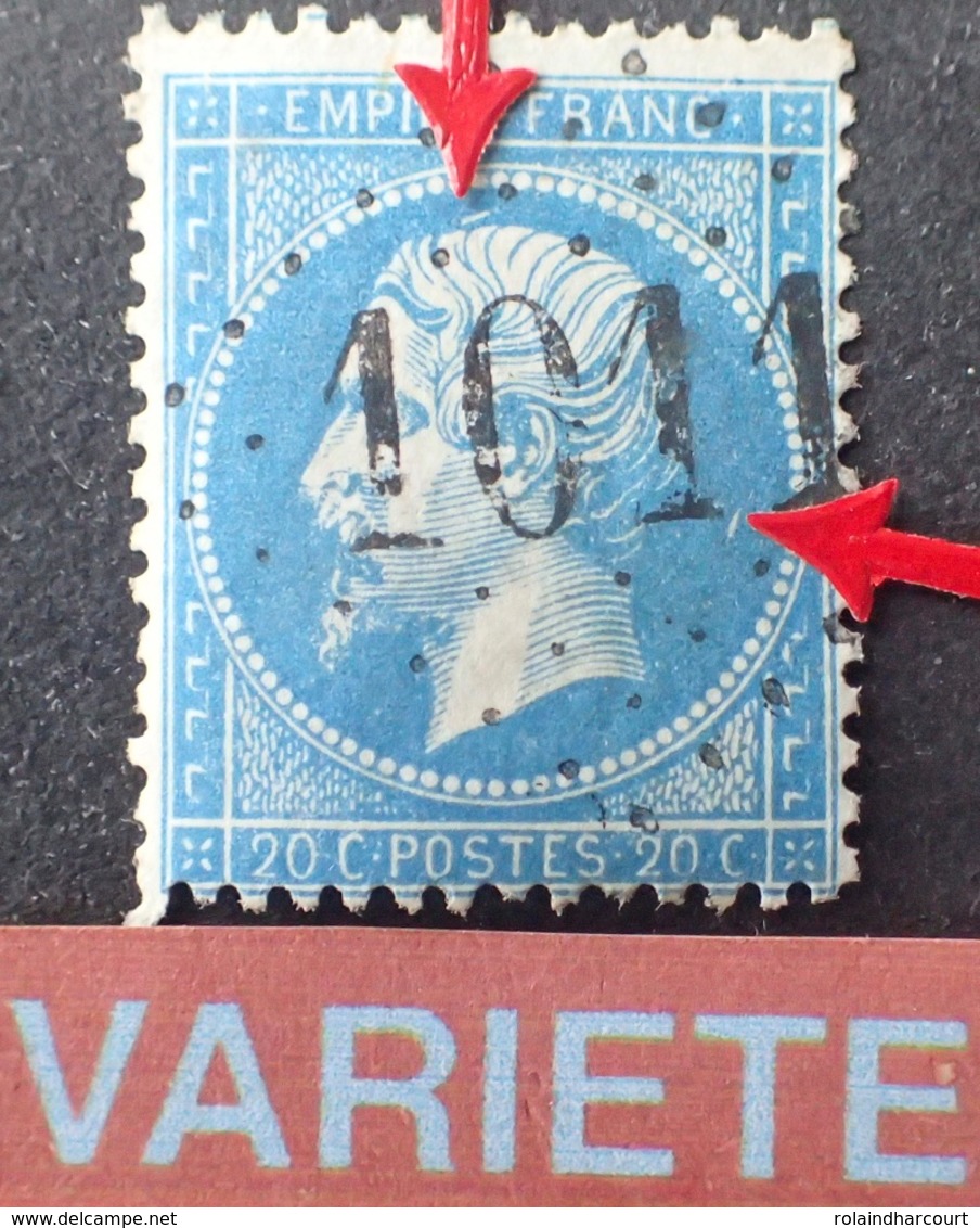 R1917/134 - NAPOLEON III N°22 - GC 1011 : CHEVILLY (Loiret) ☛ INDICE 6 - VARIETE ➤➤➤ Epine Derrière Et Sur La Tête - 1862 Napoleon III