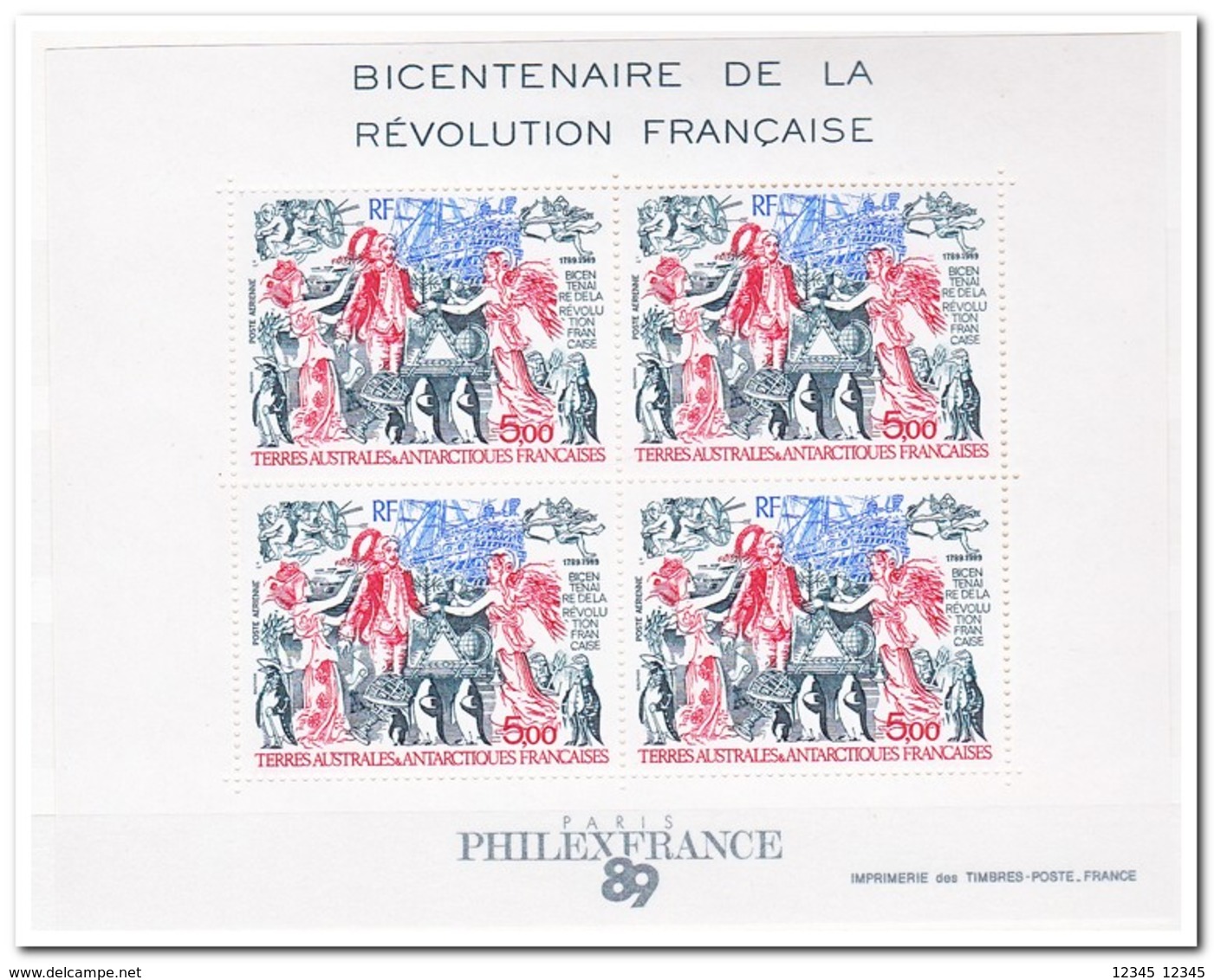 Frans Antarctica 1989, Postfris MNH, 200th Anniversary Of The French Revolution - Ongebruikt