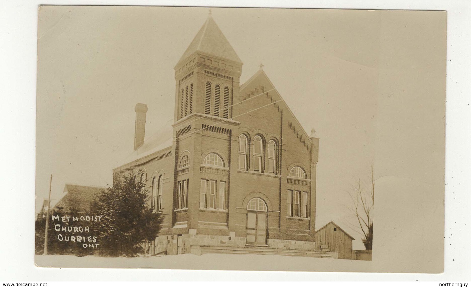 CURRIES, Ontario, Canada, Methodist Church, Old RPPC, Oxford County - Autres & Non Classés