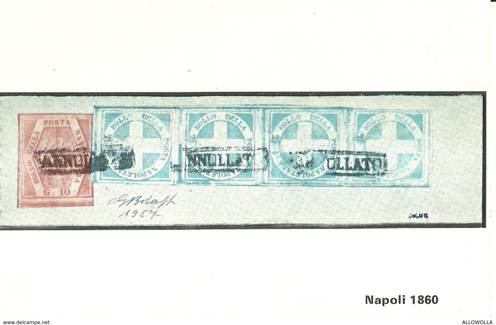 3290 " NAPOLI 1860 " SERIE I-IL COLLEZIONISTA/ITALIA FILATELICA-CART. POS. ORIG. NON SPEDITA - Postzegels (afbeeldingen)